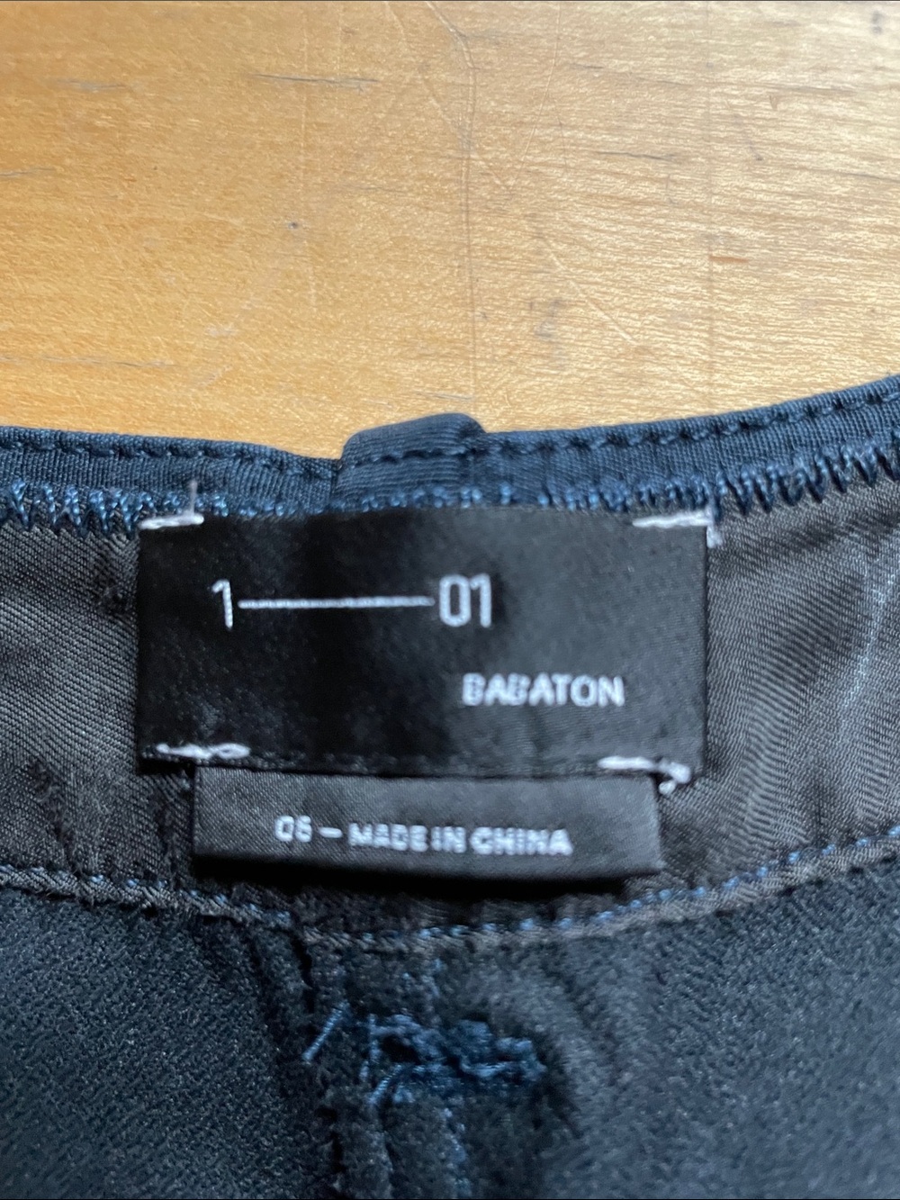 Babaton Navy Dress Pants - Straight Tailored Cut - Picture 2 of 4